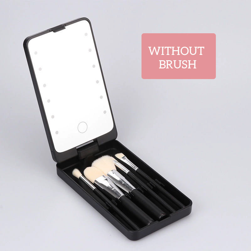 Drehbarer LED-Schminkbox-Klappspiegel