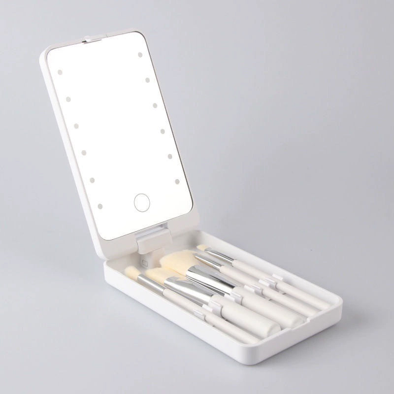 Drehbarer LED-Schminkbox-Klappspiegel
