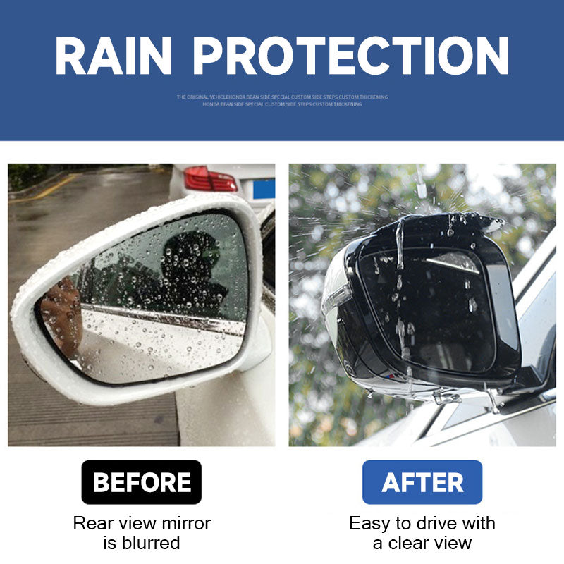 Carbon Fiber Pattern Rearview Mirror Rain Shield(1 pair)