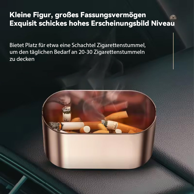 Kreativer Auto-Aschenbecher zur Vermeidung von Ascheflug