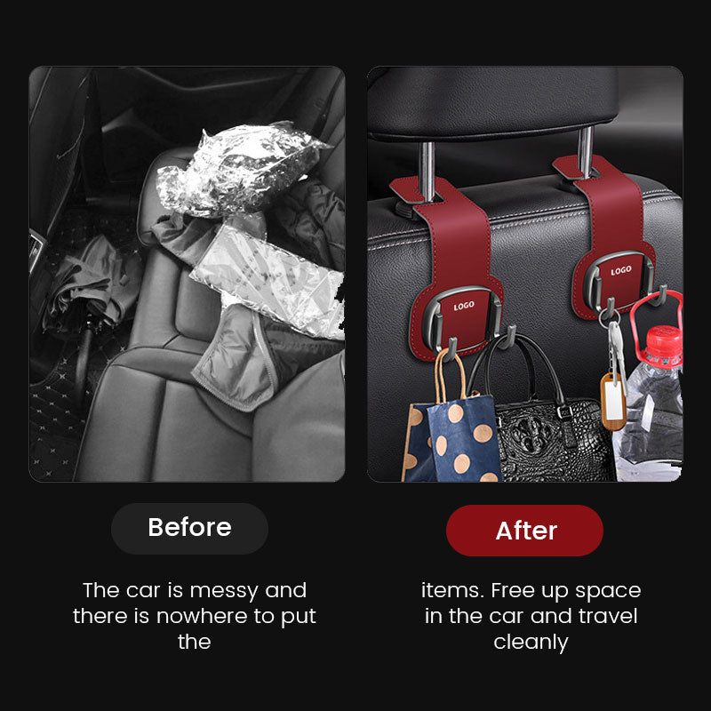 Hidden Fur Hook On The Back Of The Car Seat(2 Pcs)