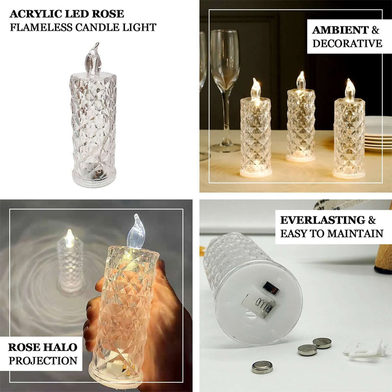 ✨ Crystal Rose Candle Light – Romantisches Licht ohne Schmutz