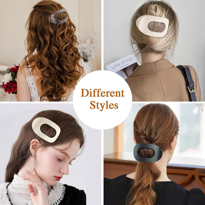 Ovales Haarspangen-Set