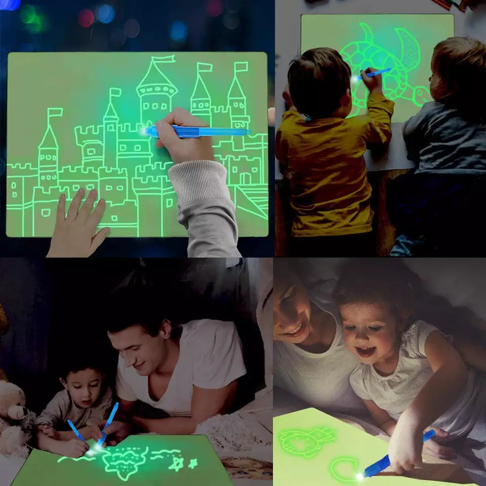 🎁2023-Weihnachten Hot Sale🎁🌟Magic LED Light Drawing Pad - Release the Creativity of Children!☀