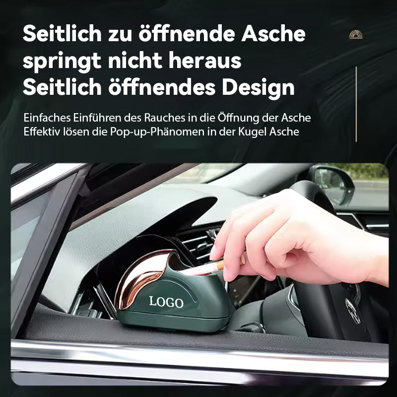 Kreativer Auto-Aschenbecher zur Vermeidung von Ascheflug