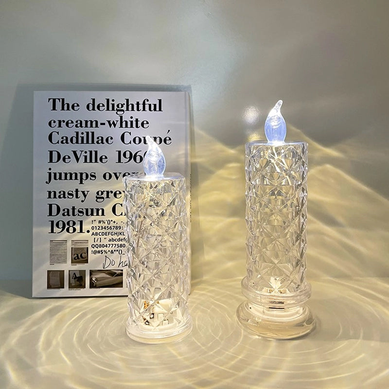 ✨ Crystal Rose Candle Light – Romantisches Licht ohne Schmutz