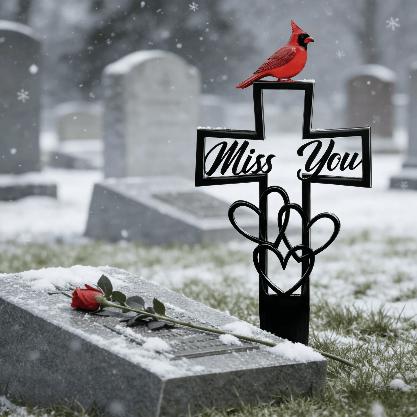 🐦Letzter Verkaufstag – Gedenktafel aus Metall für den Friedhof✝️
