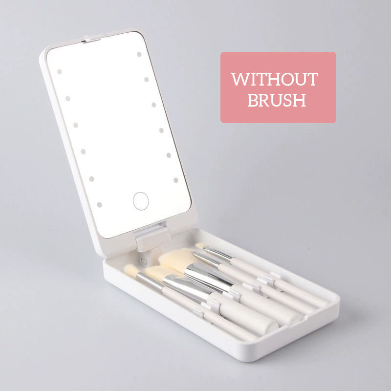 Drehbarer LED-Schminkbox-Klappspiegel