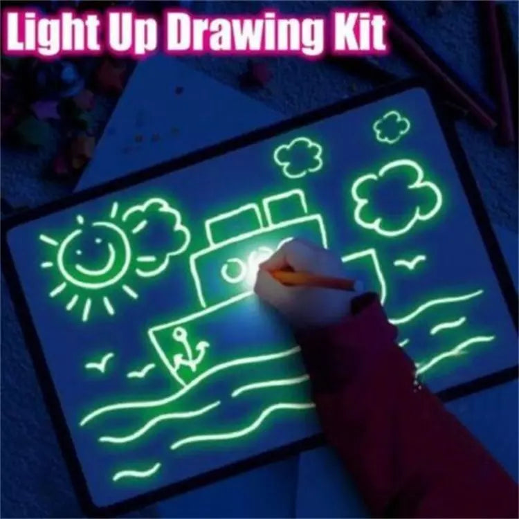 🎁2023-Weihnachten Hot Sale🎁🌟Magic LED Light Drawing Pad - Release the Creativity of Children!☀