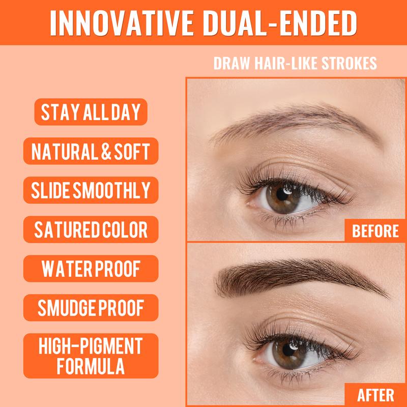 🌟 Erzielen Sie perfekte Augenbrauen – ✨ 4D-Augenbrauenstift – für natürliche, perfekte Augenbrauen und Eyeliner den ganzen Tag lang! 💁♀