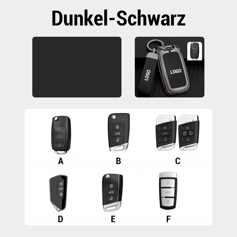 Passend für die Volkswagen-Serie - Schlüsselcover aus echtem Leder