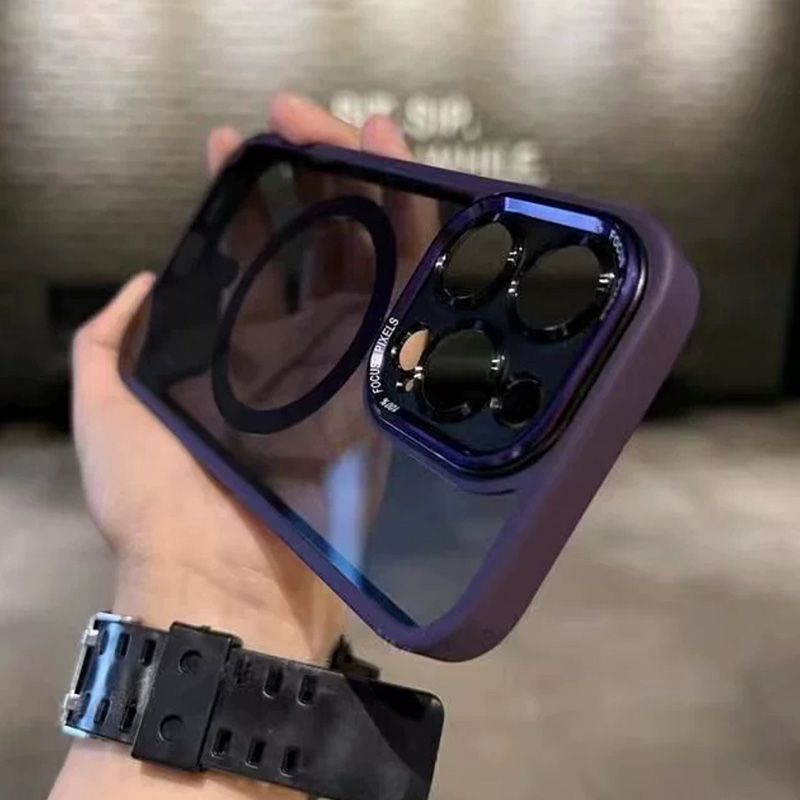 Getönte, stoßfeste, magnetische iPhone-Hülle