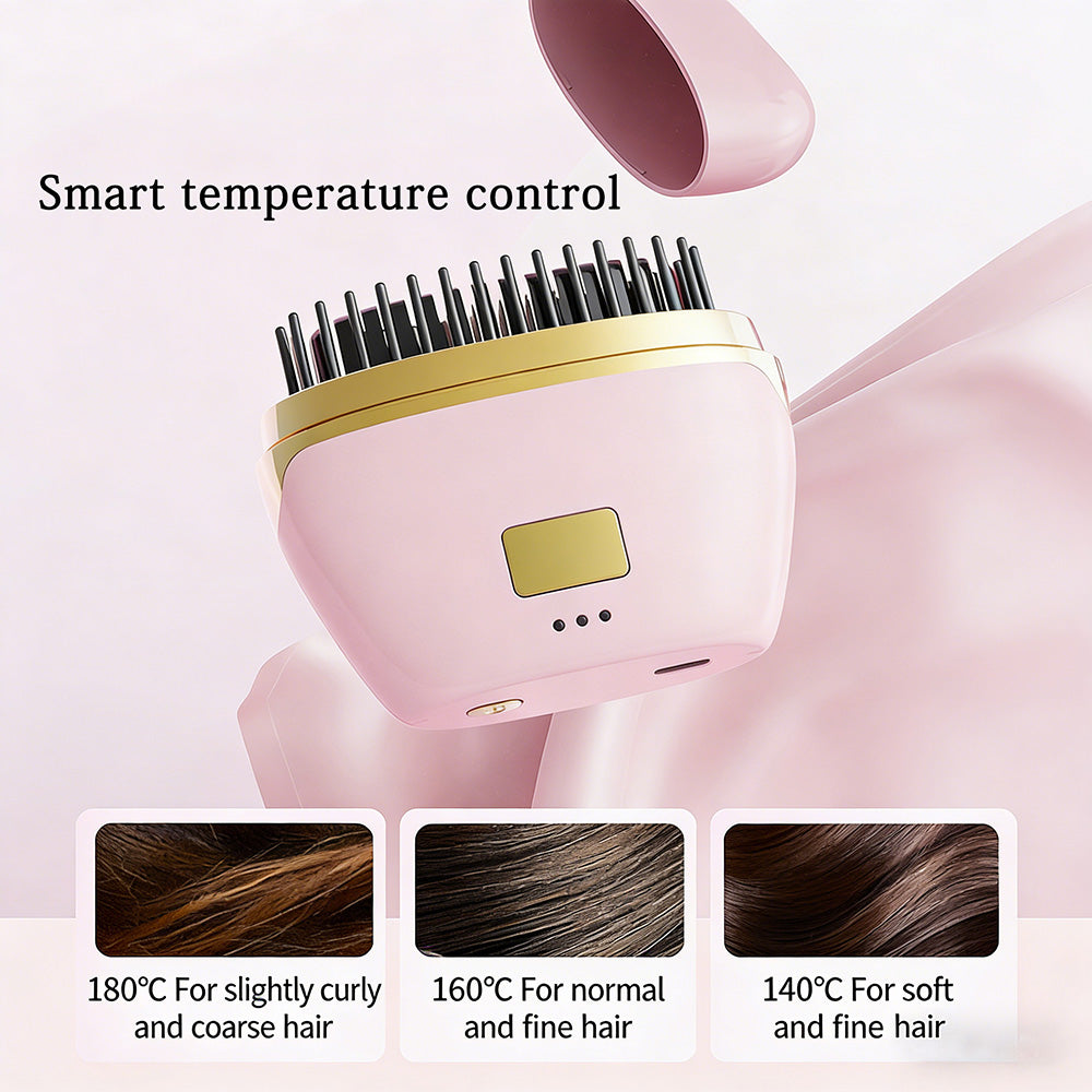💇‍♀️ Tragbare Mini-Haarglättungsbürste mit negativen Ionen