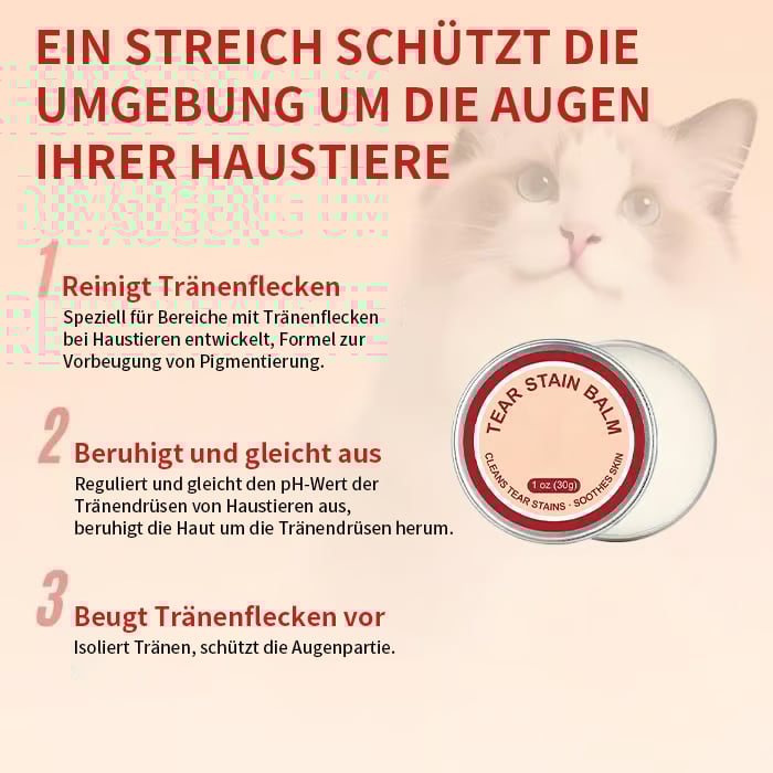 👀✨PET Tränenflecken-Schutzcreme & Bürsten-Set 🐱🐶 für Hunde und Katzen