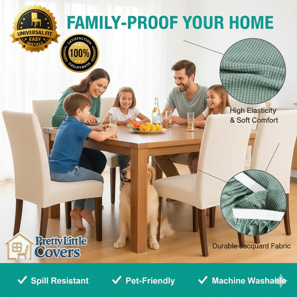 Stuhlhussen – verleihen Sie einem alten Stuhl im Handumdrehen einen neuen und frischen Look!