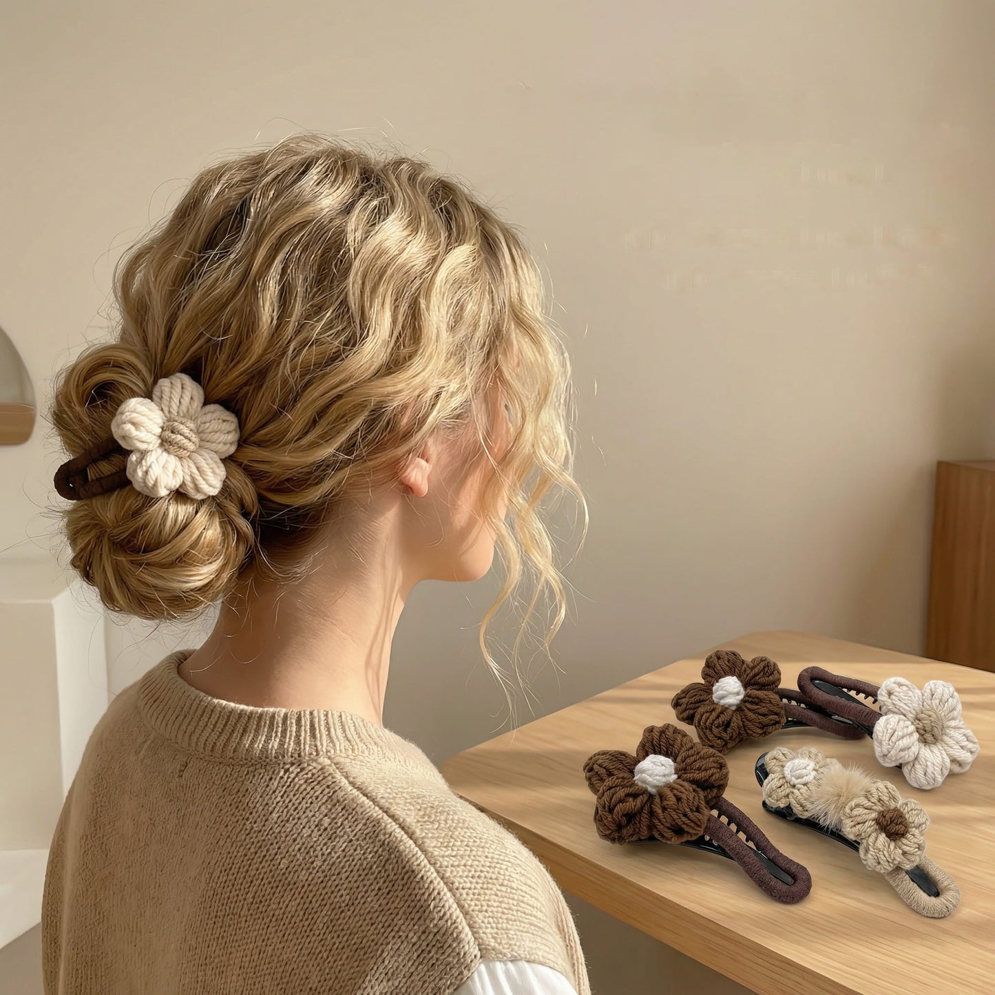 🌸Weiche, dicke Haarspange – Hautschonende, entenförmige Spange