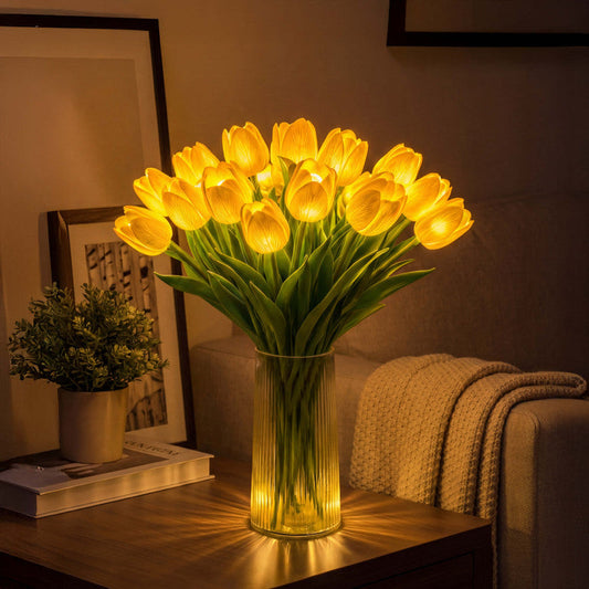 Eine strahlend romantische Tulpenlampe