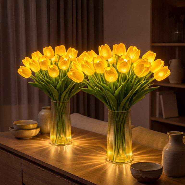 Eine strahlend romantische Tulpenlampe