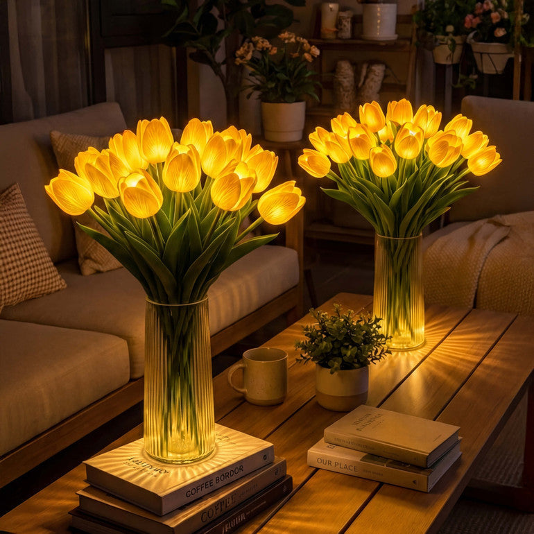 Eine strahlend romantische Tulpenlampe