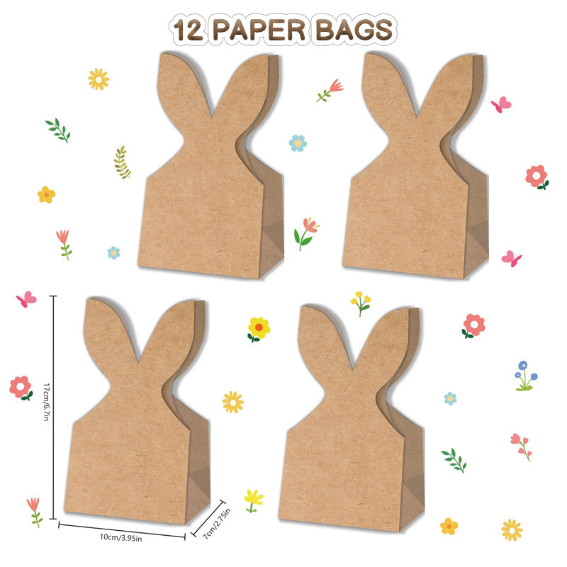 🐰 Osterhasen-Geschenktüten aus Kraftpapier