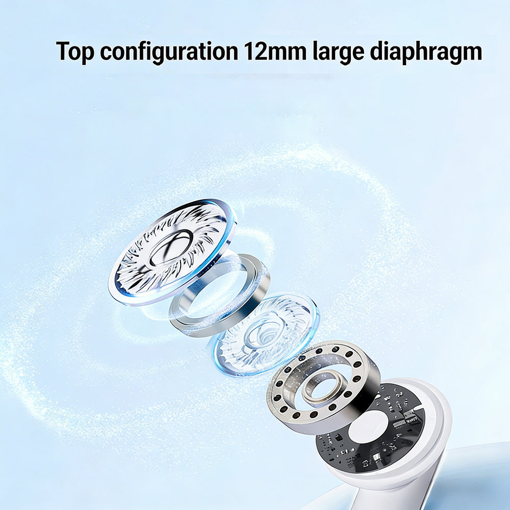 2-in-1 Kabellose Bluetooth-Ohrhörer mit Ohrclips und Ohrstöpseln | 30 Stunden Wiedergabezeit