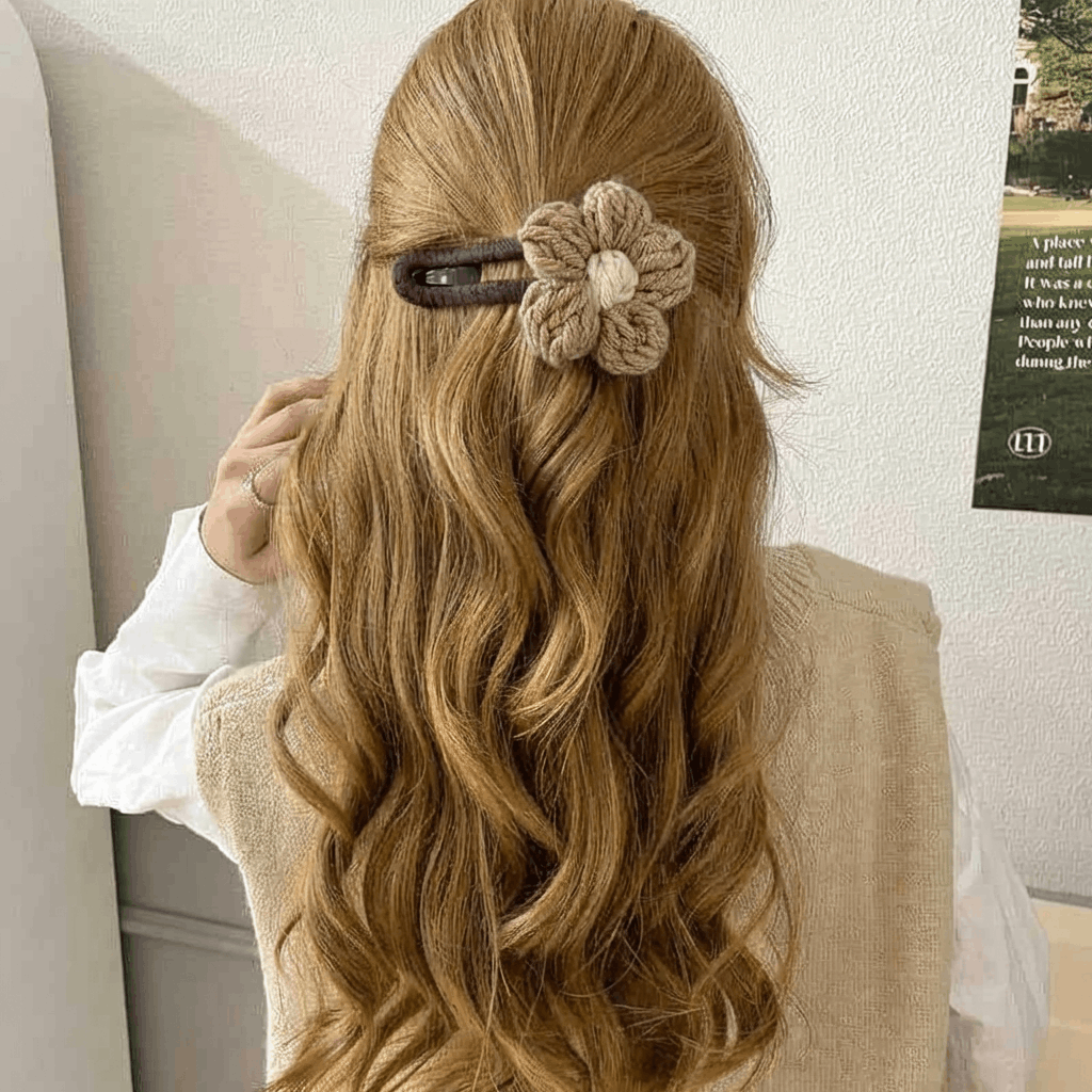 🌸Weiche, dicke Haarspange – Hautschonende, entenförmige Spange