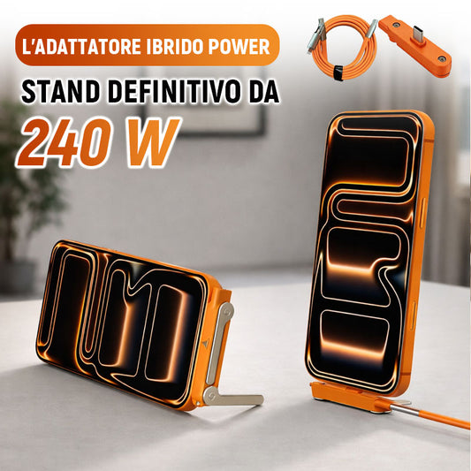 Der ultimative 240-W-Power-Stand-Hybridadapter ⚡: Die All-in-One-Lösung für schnelles Laden und Displa