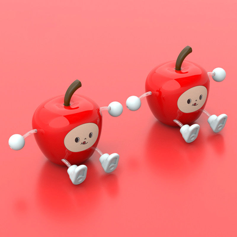 Wackelnde Apfel-Auto-Dekoration für das Armaturenbrett - Niedliches Armaturenbrett-Ornamen