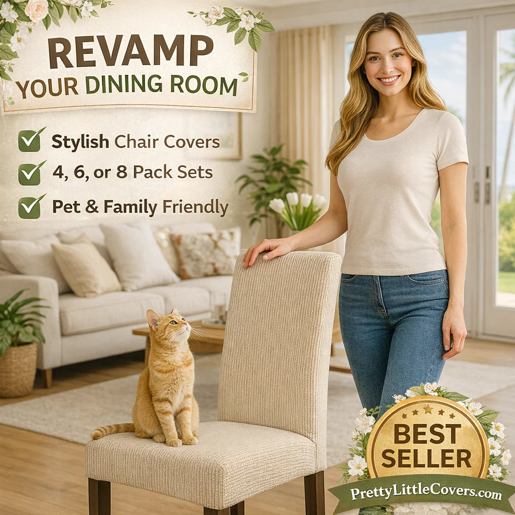 Stuhlhussen – verleihen Sie einem alten Stuhl im Handumdrehen einen neuen und frischen Look!