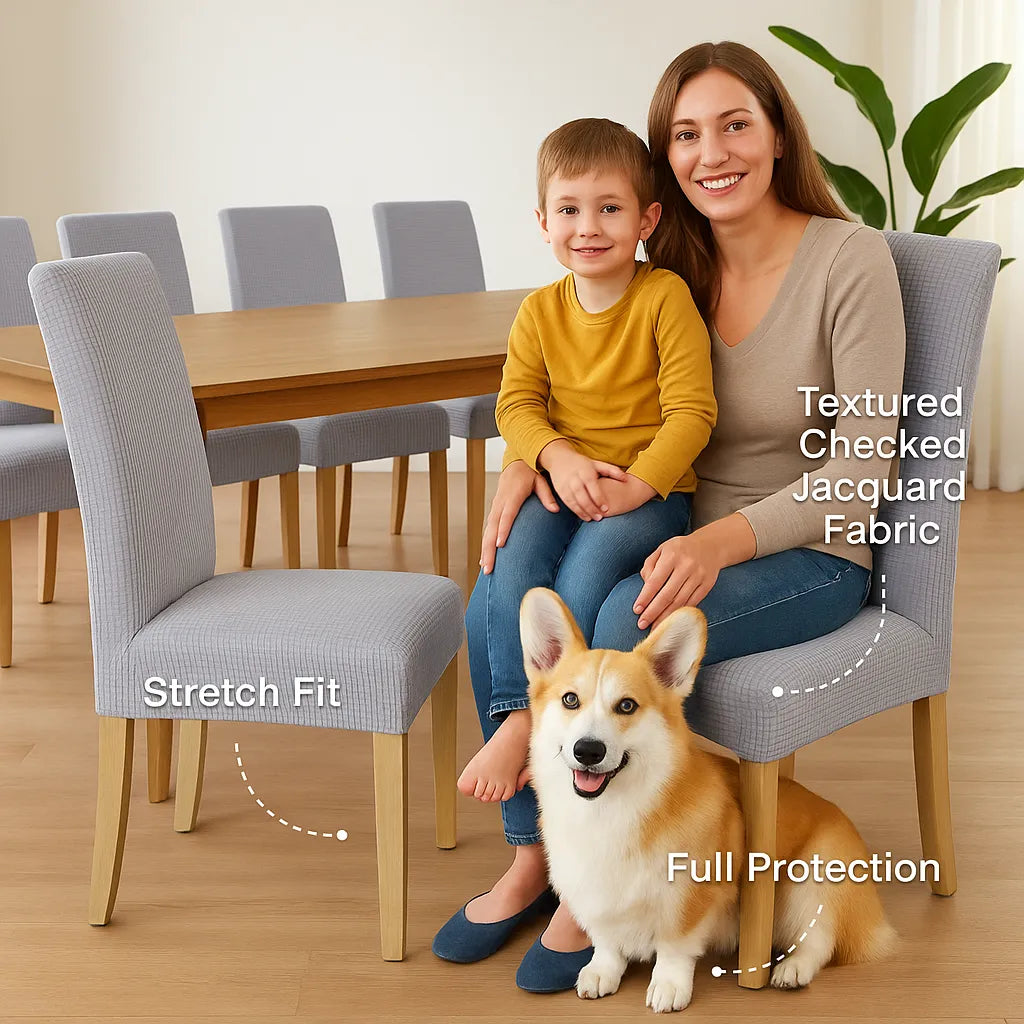 Stuhlhussen – verleihen Sie einem alten Stuhl im Handumdrehen einen neuen und frischen Look!