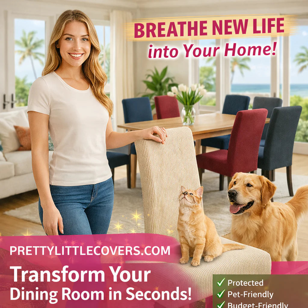 Stuhlhussen – verleihen Sie einem alten Stuhl im Handumdrehen einen neuen und frischen Look!