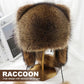 Luxurious faux fur hat (raccoon tail) 🦌 | Winter and outdoor life ❄️