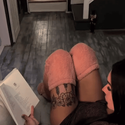 Kniestrümpfe aus Gänsedaunen für Weihnachten