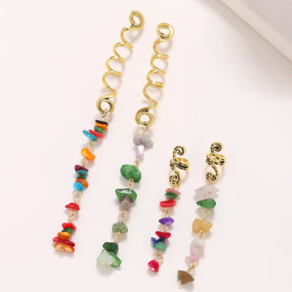 Dreadlock-Haarschmuck/Spiral-Haarspange