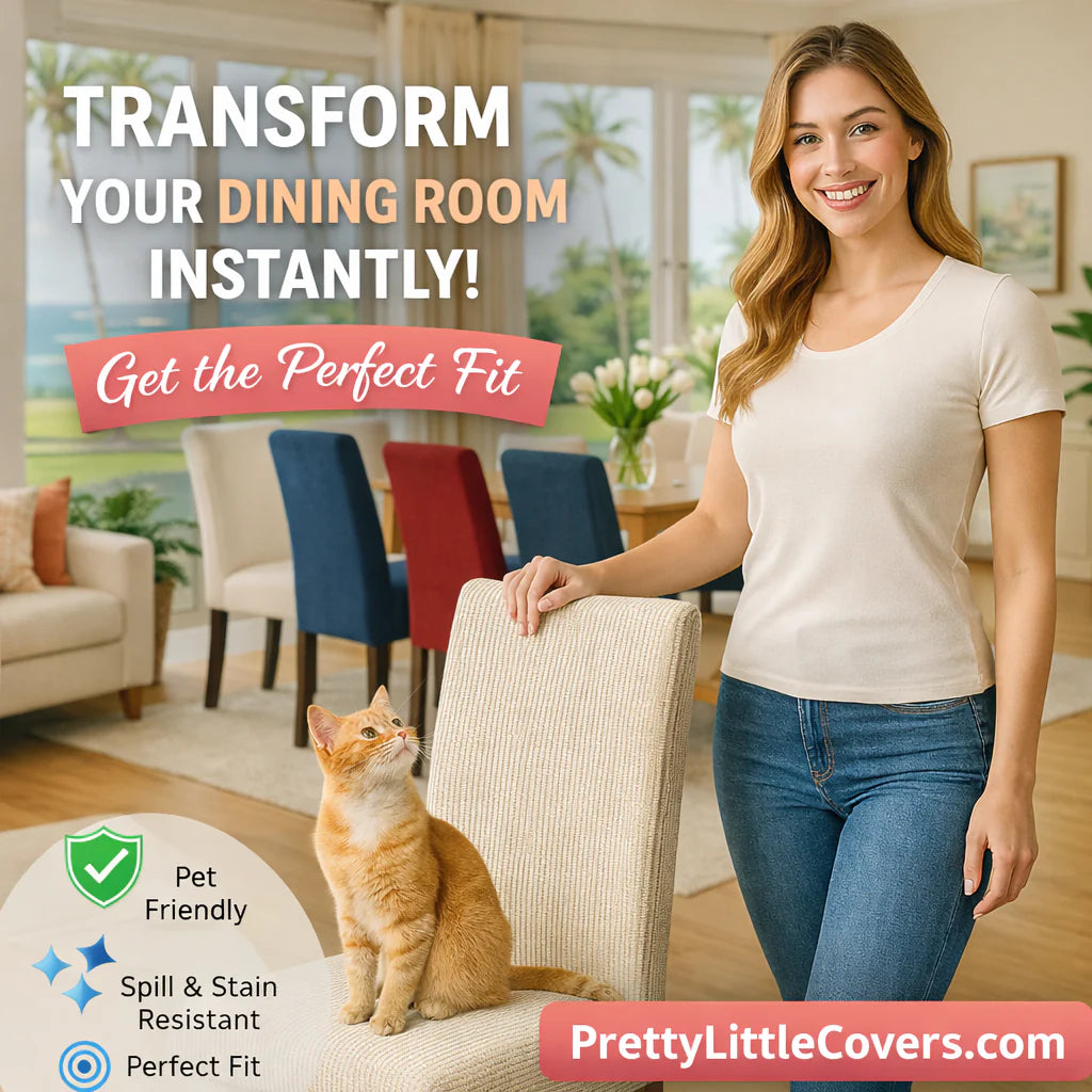 Stuhlhussen – verleihen Sie einem alten Stuhl im Handumdrehen einen neuen und frischen Look!