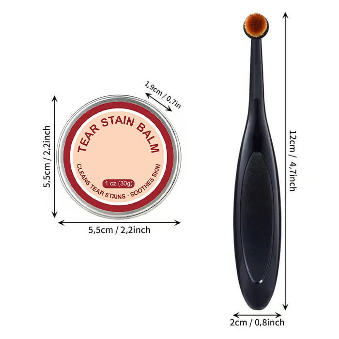 👀✨PET Tränenflecken-Schutzcreme & Bürsten-Set 🐱🐶 für Hunde und Katzen