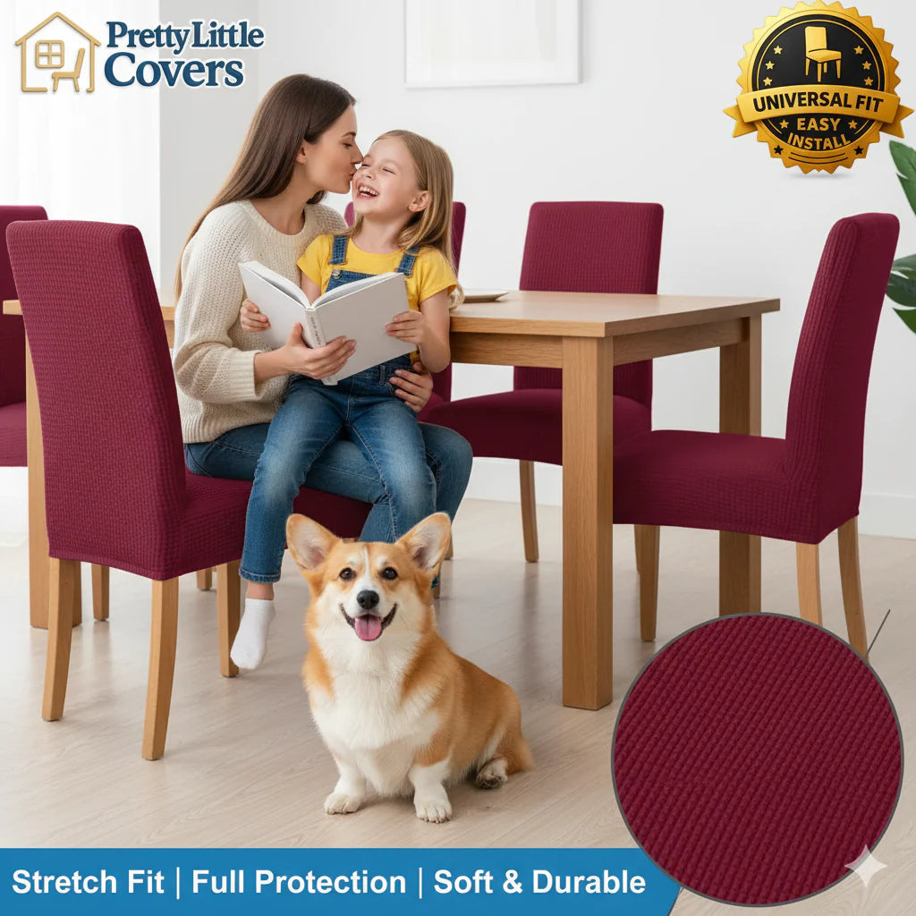 Stuhlhussen – verleihen Sie einem alten Stuhl im Handumdrehen einen neuen und frischen Look!