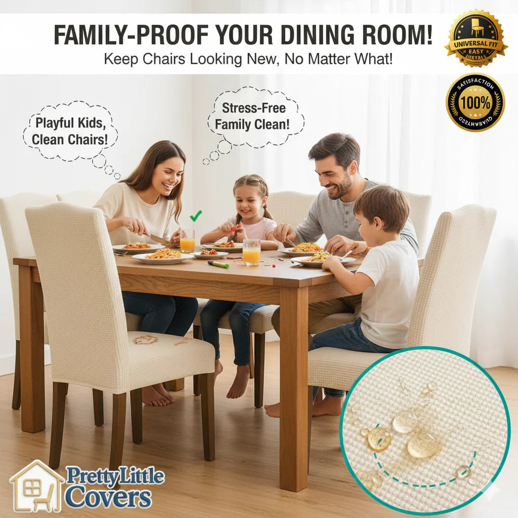 Stuhlhussen – verleihen Sie einem alten Stuhl im Handumdrehen einen neuen und frischen Look!