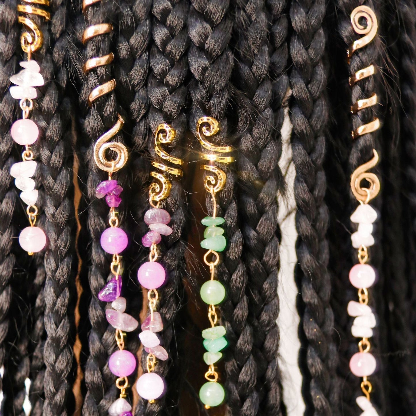 Dreadlock-Haarschmuck/Spiral-Haarspange