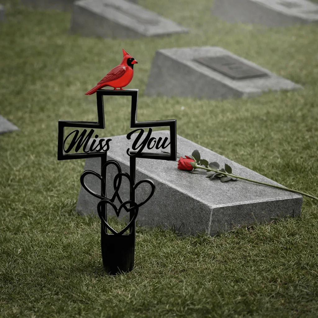 🐦Letzter Verkaufstag – Gedenktafel aus Metall für den Friedhof✝️