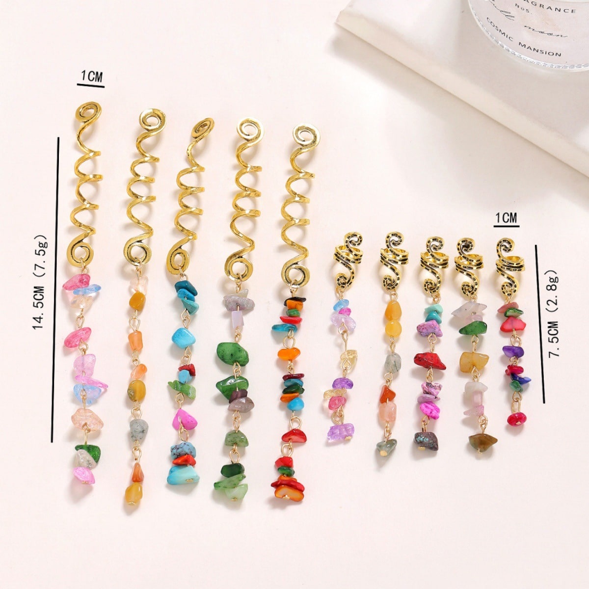 Dreadlock-Haarschmuck/Spiral-Haarspange