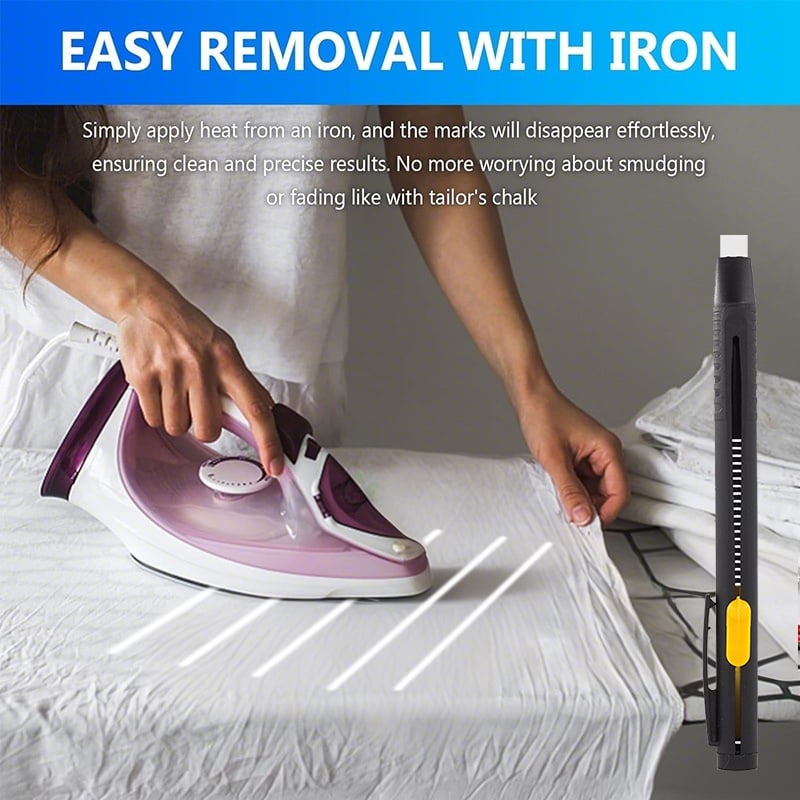 🔥2025 Hitzeentfernbarer Stoffstift zum Nähen, Sticken und Quilten