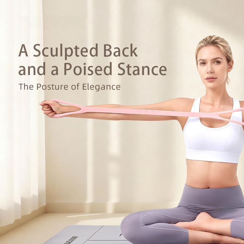 💪 Achterförmige Widerstandsbänder – Silikon-Trainingsbänder für Frauen