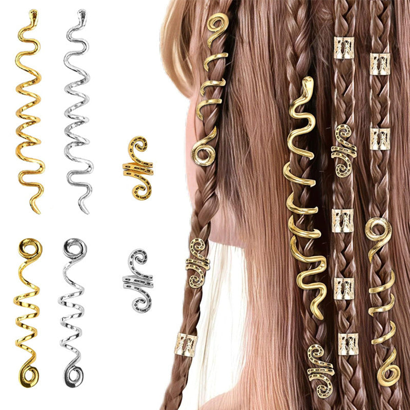 Dreadlock-Haarschmuck/Spiral-Haarspange