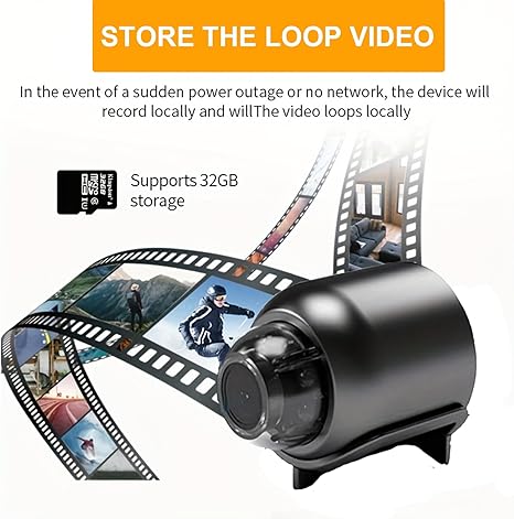 🔥Drahtlose versteckte Kameras, kompakte Innen- und Außenkameras mit Fernüberwachungsfunktion.