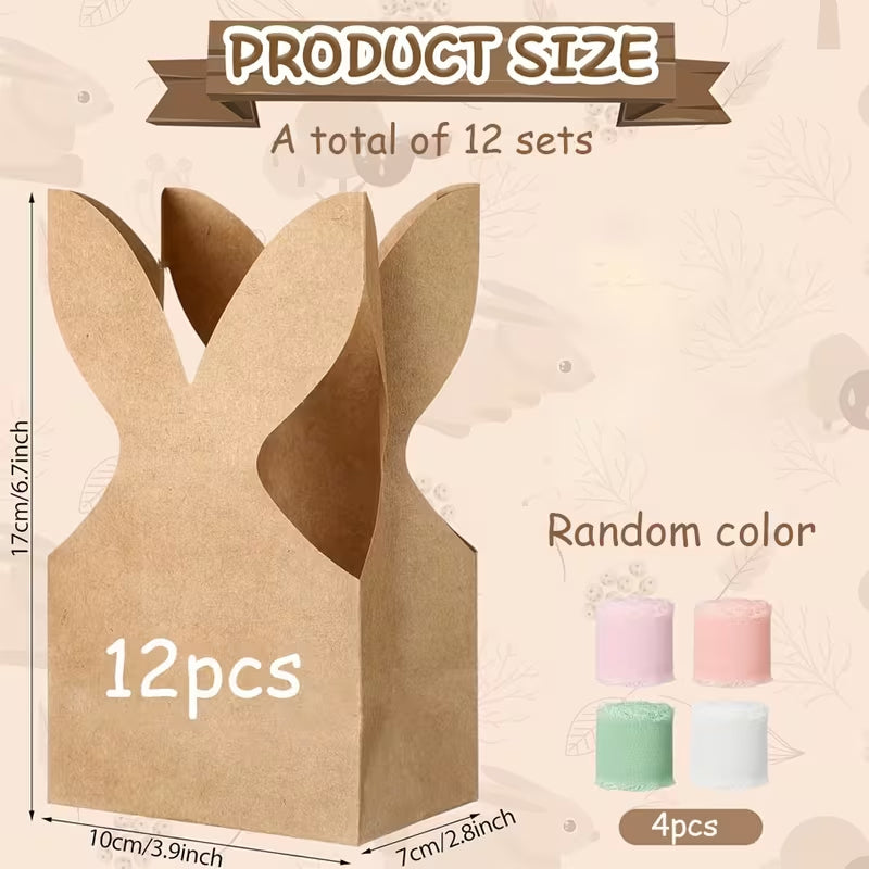 🐰 Osterhasen-Geschenktüten aus Kraftpapier