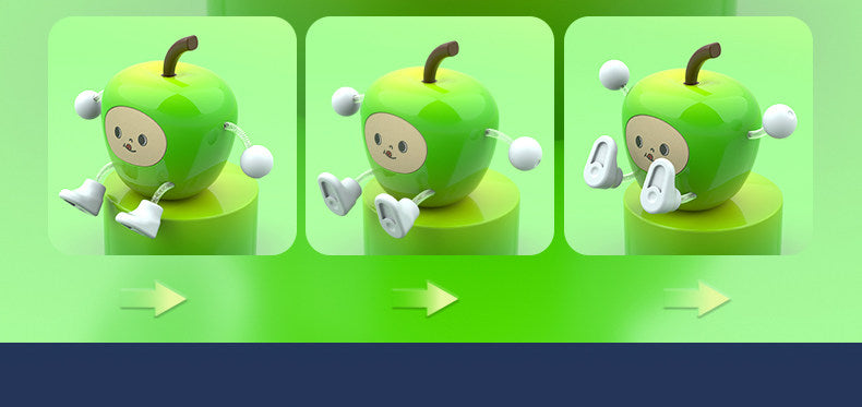 Wackelnde Apfel-Auto-Dekoration für das Armaturenbrett - Niedliches Armaturenbrett-Ornamen