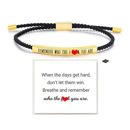 ✨📿 Gewebtes Edelstahlarmband – Motivations- und Inspirationsarmband mit abnehmbarem Aufdruck! ✨🦾