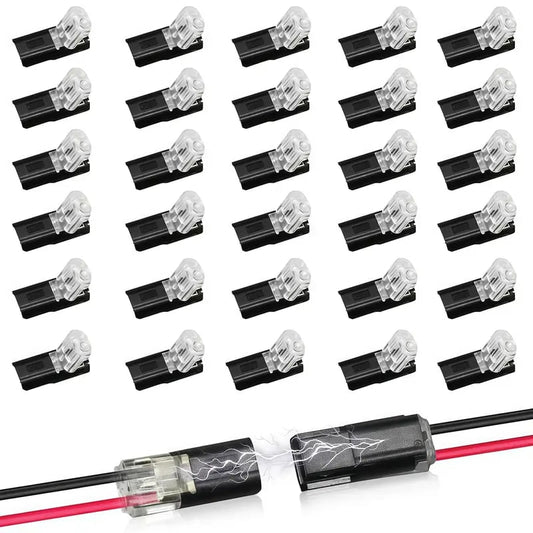 Doppeldraht-Steckverbinder LED-Lichtleisten-Steckverbinder 2 Pi