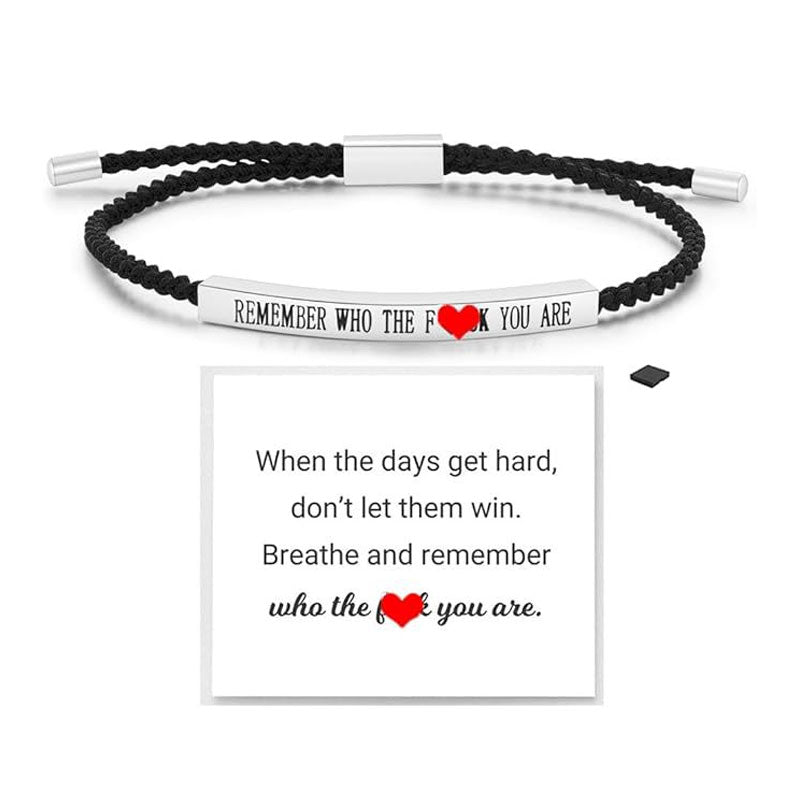 ✨📿 Gewebtes Edelstahlarmband – Motivations- und Inspirationsarmband mit abnehmbarem Aufdruck! ✨🦾